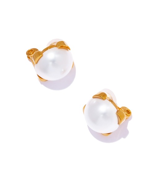 IRIS47(イリスフォーセブン)の「【IRIS 47】contour earring S/コントアー イヤリング S パール(イヤリング・レディース・ゴールド/シルバー・S)」の7枚目の写真