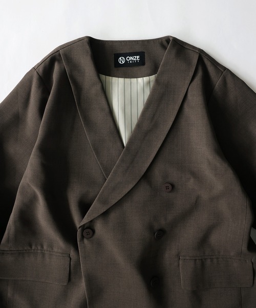 antiqua(アンティカ)の「バックスリット ダブルジャケット(テーラードジャケット・レディース・ブラック/ブラウン系その他・ONESIZE)」の21枚目の写真