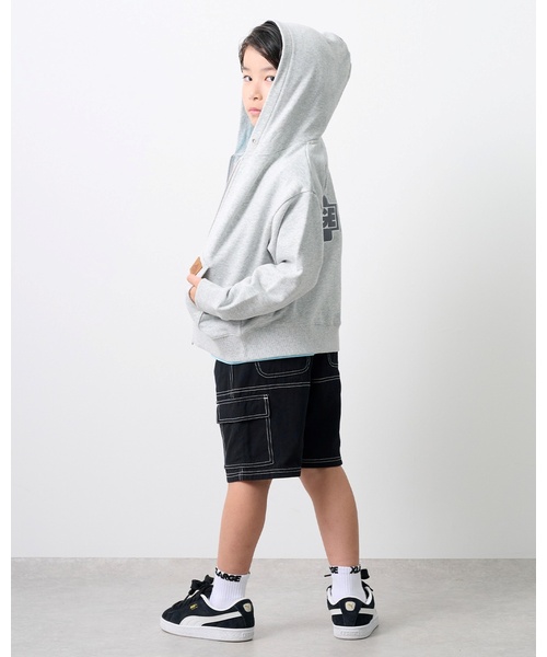 XLARGE KIDS(エクストララージキッズ)の「OGジップパーカ(パーカー・キッズ・ブラック/トップグレー・140cm/130cm/120cm/100cm/90cm/80cm/110cm)」の4枚目の写真
