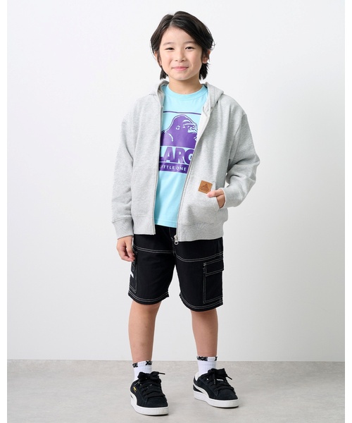 XLARGE KIDS(エクストララージキッズ)の「OGジップパーカ(パーカー・キッズ・ブラック/トップグレー・140cm/130cm/120cm/100cm/90cm/80cm/110cm)」の5枚目の写真