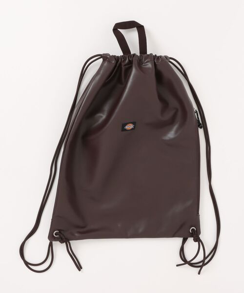 Dickies(ディッキーズ)の「【Dickies/ディッキーズ】ICON LOGO KNAPSACK / シンセティックレザー ナップサック(バックパック/リュック・メンズ・ブラック/ブラウン・FREE)」の9枚目の写真