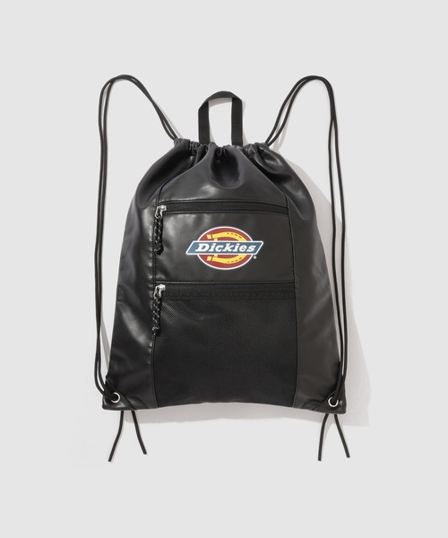 Dickies(ディッキーズ)の「【Dickies/ディッキーズ】ICON LOGO KNAPSACK / シンセティックレザー ナップサック(バックパック/リュック・メンズ・ブラック/ブラウン・FREE)」の1枚目の写真