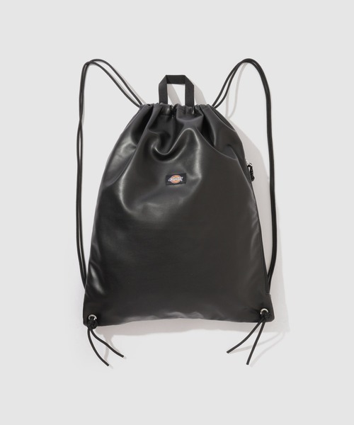 Dickies(ディッキーズ)の「【Dickies/ディッキーズ】ICON LOGO KNAPSACK / シンセティックレザー ナップサック(バックパック/リュック・メンズ・ブラック/ブラウン・FREE)」の3枚目の写真