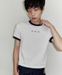 OGI（オギ）の「刺繍リンガーTシャツ サイズ01（Tシャツ/カットソー）」