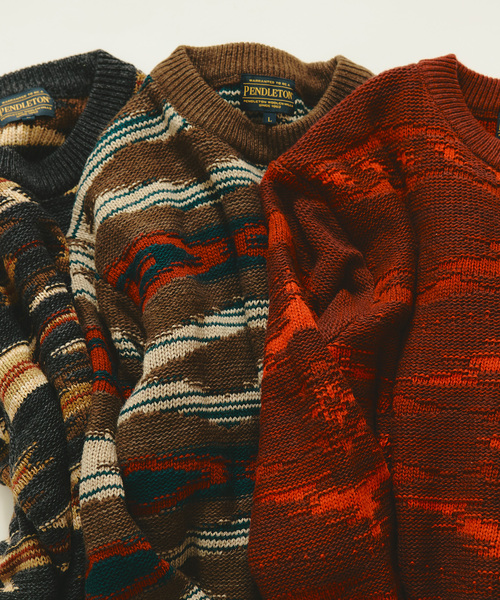 PENDLETON(ペンドルトン)の「PENDLETON / ペンドルトン 別注 ジャカード ニット(ニット/セーター・メンズ・チャコールグレー/レッド/ブラウン・LARGE/MEDIUM)」の15枚目の写真