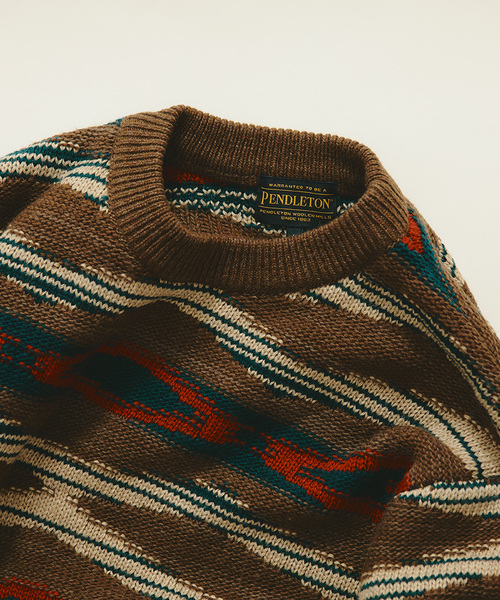 PENDLETON(ペンドルトン)の「PENDLETON / ペンドルトン 別注 ジャカード ニット(ニット/セーター・メンズ・チャコールグレー/レッド/ブラウン・LARGE/MEDIUM)」の16枚目の写真