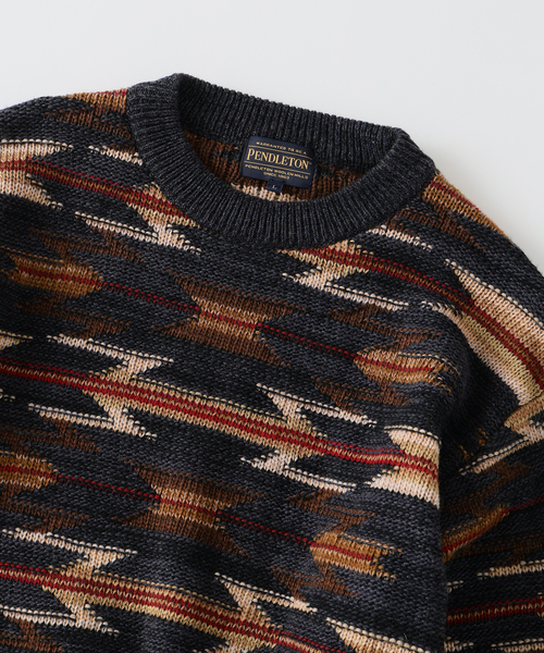 PENDLETON(ペンドルトン)の「PENDLETON / ペンドルトン 別注 ジャカード ニット(ニット/セーター・メンズ・チャコールグレー/レッド/ブラウン・LARGE/MEDIUM)」の19枚目の写真