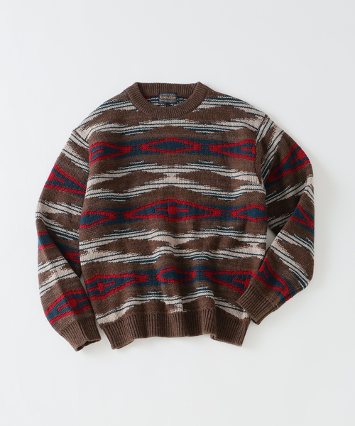 PENDLETON(ペンドルトン)の「PENDLETON / ペンドルトン 別注 ジャカード ニット(ニット/セーター・メンズ・チャコールグレー/レッド/ブラウン・LARGE/MEDIUM)」の8枚目の写真