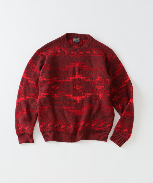 PENDLETON(ペンドルトン)の「PENDLETON / ペンドルトン 別注 ジャカード ニット(ニット/セーター・メンズ・チャコールグレー/レッド/ブラウン・LARGE/MEDIUM)」の10枚目の写真