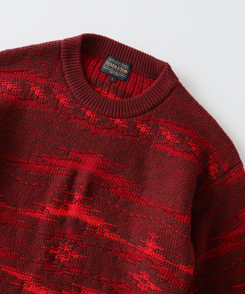 PENDLETON(ペンドルトン)の「PENDLETON / ペンドルトン 別注 ジャカード ニット(ニット/セーター・メンズ・チャコールグレー/レッド/ブラウン・LARGE/MEDIUM)」の11枚目の写真