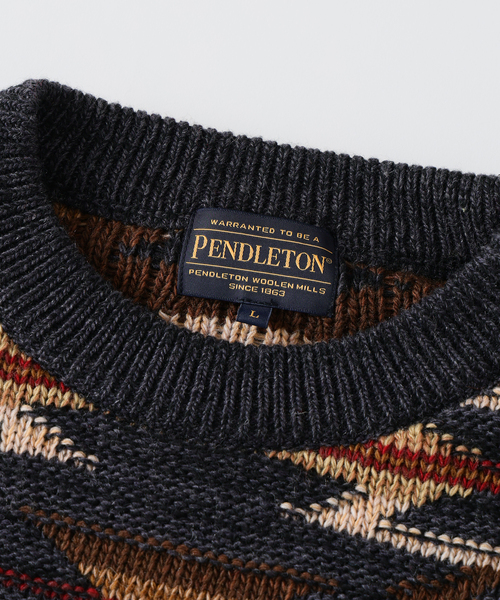 PENDLETON(ペンドルトン)の「PENDLETON / ペンドルトン 別注 ジャカード ニット(ニット/セーター・メンズ・チャコールグレー/レッド/ブラウン・LARGE/MEDIUM)」の12枚目の写真