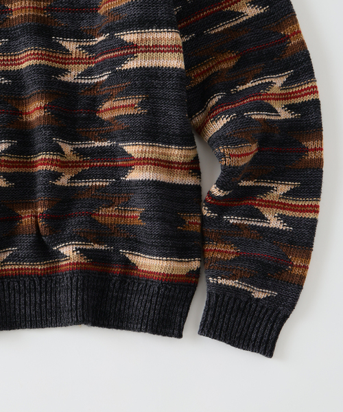 PENDLETON(ペンドルトン)の「PENDLETON / ペンドルトン 別注 ジャカード ニット(ニット/セーター・メンズ・チャコールグレー/レッド/ブラウン・LARGE/MEDIUM)」の13枚目の写真
