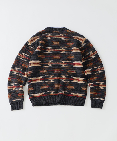 PENDLETON(ペンドルトン)の「PENDLETON / ペンドルトン 別注 ジャカード ニット(ニット/セーター・メンズ・チャコールグレー/レッド/ブラウン・LARGE/MEDIUM)」の4枚目の写真