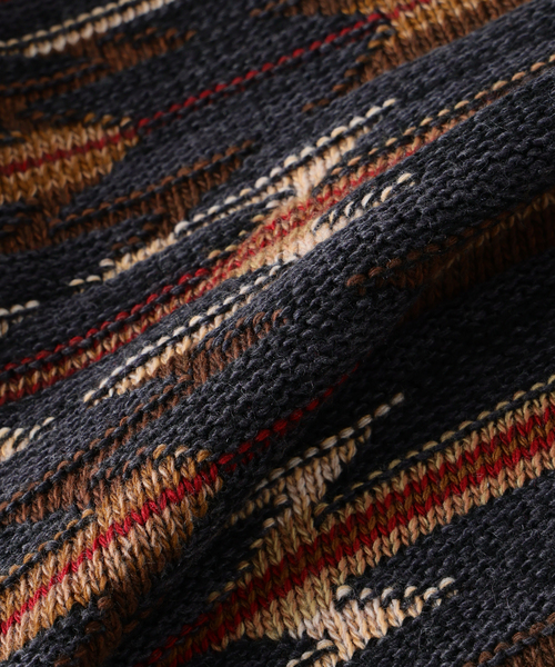 PENDLETON(ペンドルトン)の「PENDLETON / ペンドルトン 別注 ジャカード ニット(ニット/セーター・メンズ・チャコールグレー/レッド/ブラウン・LARGE/MEDIUM)」の5枚目の写真