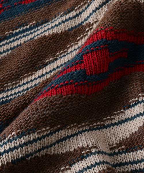 PENDLETON(ペンドルトン)の「PENDLETON / ペンドルトン 別注 ジャカード ニット(ニット/セーター・メンズ・チャコールグレー/レッド/ブラウン・LARGE/MEDIUM)」の6枚目の写真