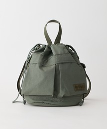 WILD THINGS（ワイルドシングス）の「ショルダーとハンドバッグの2WAY【WILD THINGS】SQUEEZE SHOULDER リップストップナイロン 巾着ショルダーバッグ（ショルダーバッグ）」