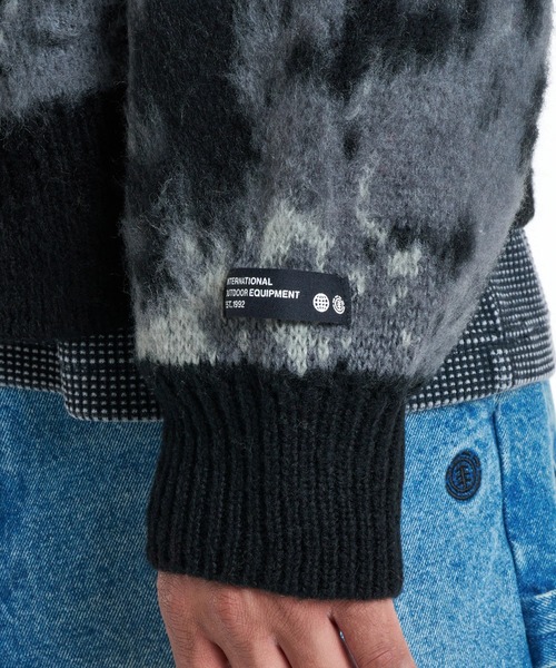 ELEMENT(エレメント)の「ELEMENT メンズ CARDIGAN KNIT セーター 【2026年秋冬モデル】/エレメントニットカーディガン(カーディガン/ボレロ・メンズ・ブラック・MEDIUM/LARGE/X-LARGE)」の8枚目の写真