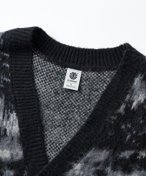ELEMENT(エレメント)の「ELEMENT メンズ CARDIGAN KNIT セーター 【2026年秋冬モデル】/エレメントニットカーディガン(カーディガン/ボレロ・メンズ・ブラック・MEDIUM/LARGE/X-LARGE)」の10枚目の写真