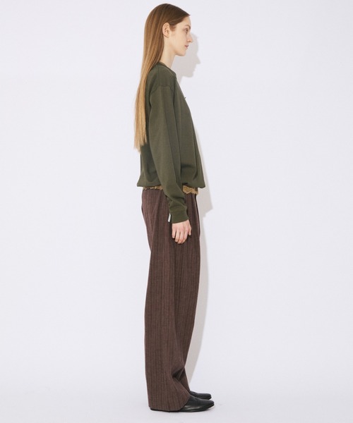 beautiful people(ビューティフルピープル)の「suvin compact jersey big QOL tag T(Tシャツ/カットソー・レディース・ボルドー/チャコール・38/40)」の10枚目の写真