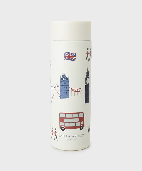 ローラボトル4本 ロンドン柄 ステンレスボトル（330mL）（水筒）｜LAURA ASHLEY（ローラ