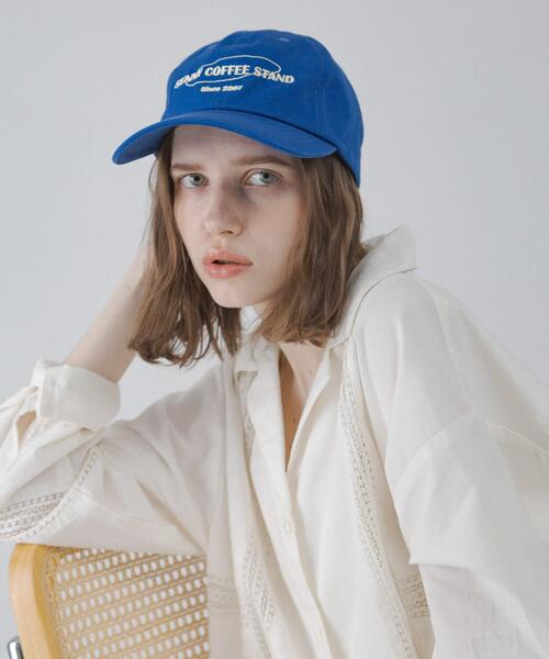 URBAN RESEARCH Sonny Label（アーバンリサーチサニーレーベル）の「エンブロイダリーロゴキャップ（キャップ・レディース・バーガンディー/ネイビー/ブルー・ONE）」の4枚目の写真