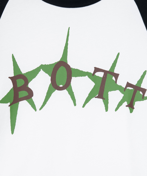 BOTT(ボット)の「BoTT / ボット Stars Raglan L/S Tee(Tシャツ/カットソー・メンズ・ホワイト/イエロー・LARGE/X-LARGE)」の3枚目の写真