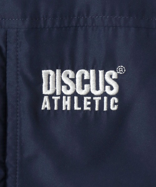DISCUS(ディスカス)の「DISCUS/ディスカス オーバーサイズ 裏配色 ワンポイント刺繍 ダブルジップ ドローコード ファイバーダウン パデッドジャケット パファージャケット 中綿ジャケット(ダウンジャケット/コート・メンズ・オフホワイト/ブラウン/ブラック/ネイビー・M/L/XL)」の16枚目の写真