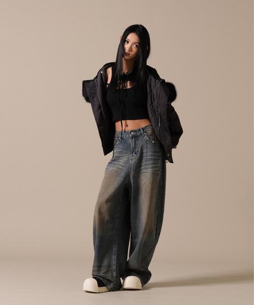 DANKE SCHON（ダンケシェーン）の「DankeSchon/ダンケシェーン/WOMEN ASUTEX NYLON TWILL N2B（ミリタリージャケット・レディース・ブラック/カーキ・F）」の4枚目の写真