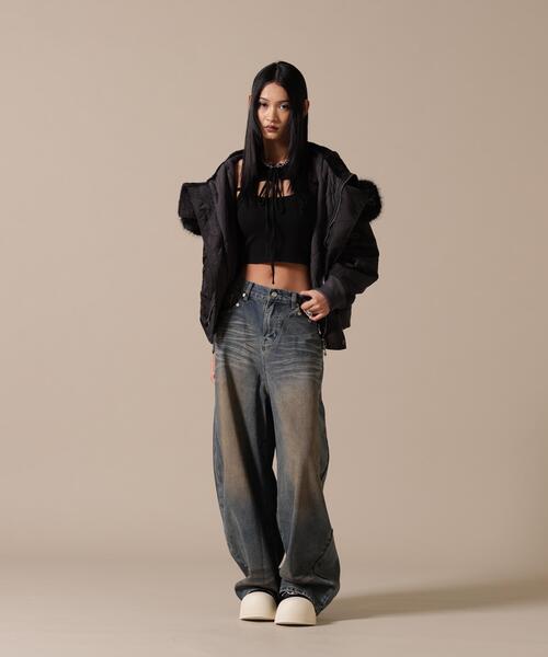 DANKE SCHON（ダンケシェーン）の「DankeSchon/ダンケシェーン/WOMEN ASUTEX NYLON TWILL N2B（ミリタリージャケット・レディース・ブラック/カーキ・F）」の5枚目の写真