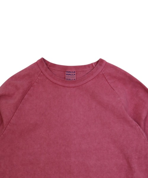 WALLA WALLA SPORT(ワラワラスポーツ)の「PIGMENT DYE 9oz TUBE BASEBALL TEE/ピグメントダイ 9オンス チューブ ベースボール ティー(Tシャツ/カットソー・メンズ・インディゴブルー/ブラック/グリーン/パープル/レッド/ブラウン・LARGE/X-LARGE)」の17枚目の写真