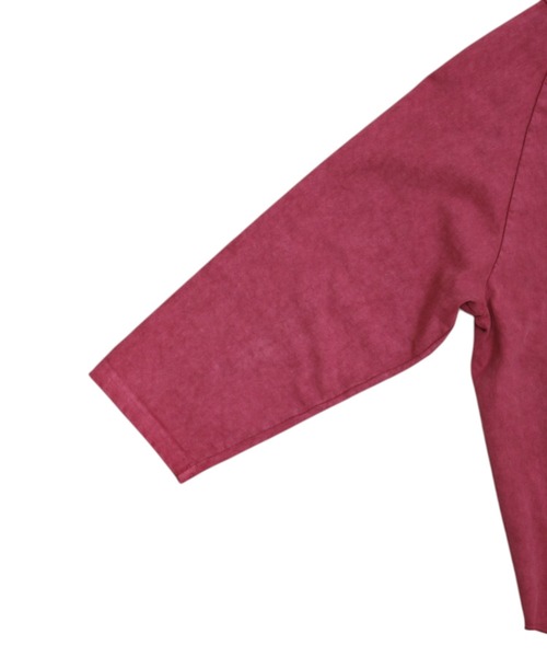 WALLA WALLA SPORT(ワラワラスポーツ)の「PIGMENT DYE 9oz TUBE BASEBALL TEE/ピグメントダイ 9オンス チューブ ベースボール ティー(Tシャツ/カットソー・メンズ・インディゴブルー/ブラック/グリーン/パープル/レッド/ブラウン・LARGE/X-LARGE)」の19枚目の写真