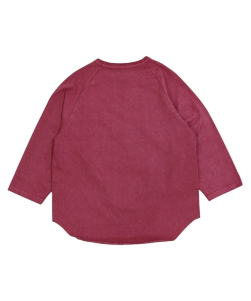 WALLA WALLA SPORT(ワラワラスポーツ)の「PIGMENT DYE 9oz TUBE BASEBALL TEE/ピグメントダイ 9オンス チューブ ベースボール ティー(Tシャツ/カットソー・メンズ・インディゴブルー/ブラック/グリーン/パープル/レッド/ブラウン・LARGE/X-LARGE)」の16枚目の写真