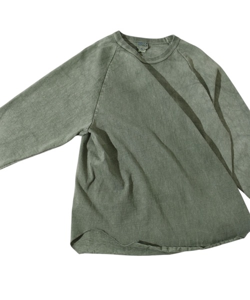 WALLA WALLA SPORT(ワラワラスポーツ)の「PIGMENT DYE 9oz TUBE BASEBALL TEE/ピグメントダイ 9オンス チューブ ベースボール ティー(Tシャツ/カットソー・メンズ・インディゴブルー/ブラック/グリーン/パープル/レッド/ブラウン・LARGE/X-LARGE)」の22枚目の写真