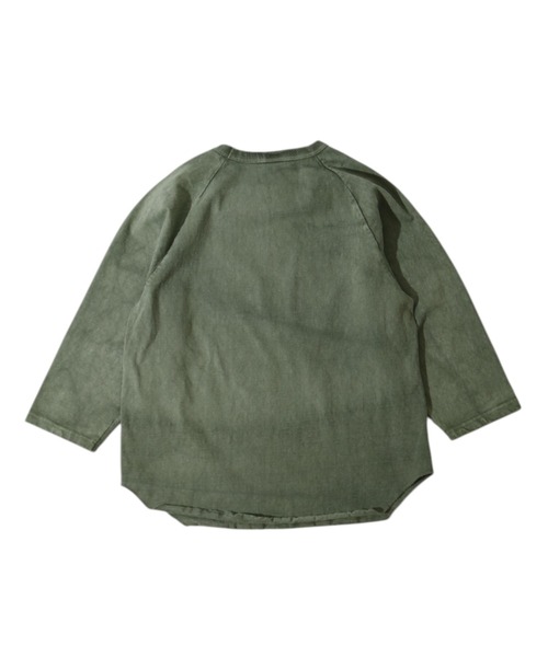 WALLA WALLA SPORT(ワラワラスポーツ)の「PIGMENT DYE 9oz TUBE BASEBALL TEE/ピグメントダイ 9オンス チューブ ベースボール ティー(Tシャツ/カットソー・メンズ・インディゴブルー/ブラック/グリーン/パープル/レッド/ブラウン・LARGE/X-LARGE)」の21枚目の写真