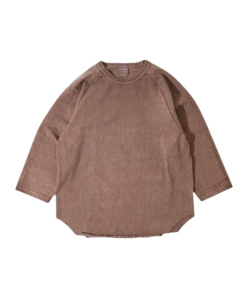 WALLA WALLA SPORT(ワラワラスポーツ)の「PIGMENT DYE 9oz TUBE BASEBALL TEE/ピグメントダイ 9オンス チューブ ベースボール ティー(Tシャツ/カットソー・メンズ・インディゴブルー/ブラック/グリーン/パープル/レッド/ブラウン・LARGE/X-LARGE)」の13枚目の写真