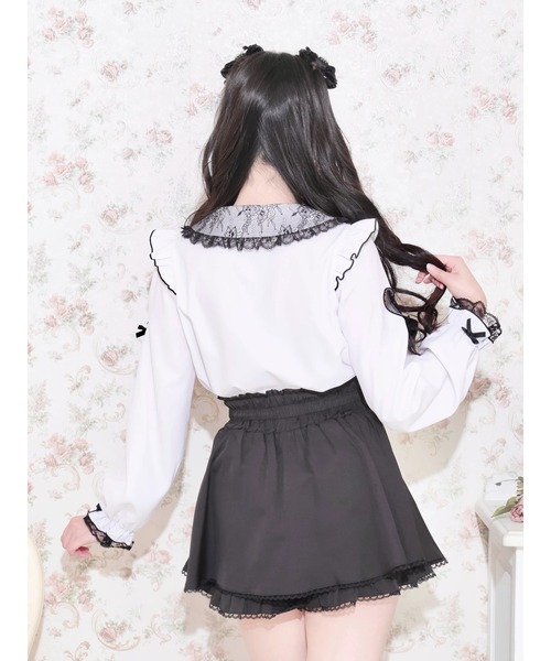NOEMIE(ノエミー)の「レースハートスリーブラッフルジョーゼットブラウス(シャツ/ブラウス・レディース・ピンク/オフホワイト/サックスブルー/ピンク系その他・M)」の13枚目の写真