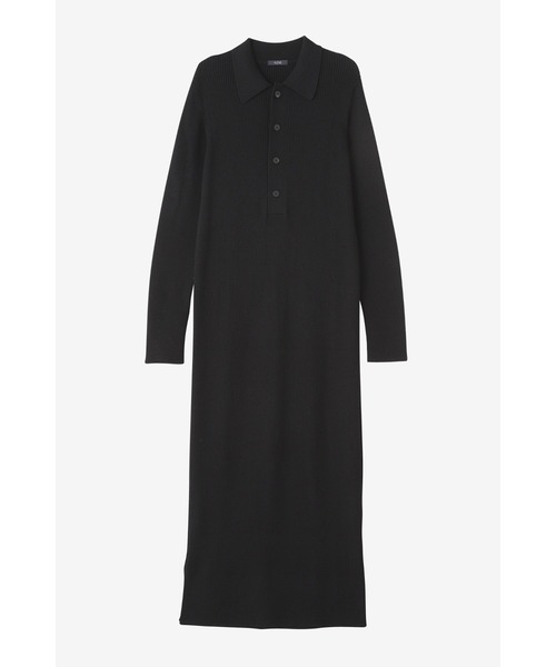 YLEVE(イレーヴ)の「YLEVE / HIGH TWIST FINE WOOL KN OP(ワンピース・レディース・ブルー/ブラウン/ブラック・1)」の4枚目の写真