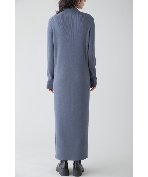 YLEVE(イレーヴ)の「YLEVE / HIGH TWIST FINE WOOL KN OP(ワンピース・レディース・ブルー/ブラウン/ブラック・1)」の9枚目の写真