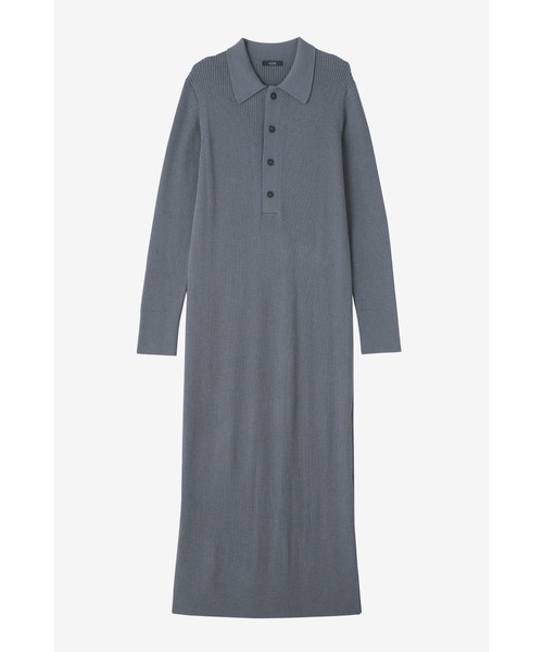 YLEVE(イレーヴ)の「YLEVE / HIGH TWIST FINE WOOL KN OP(ワンピース・レディース・ブルー/ブラウン/ブラック・1)」の14枚目の写真