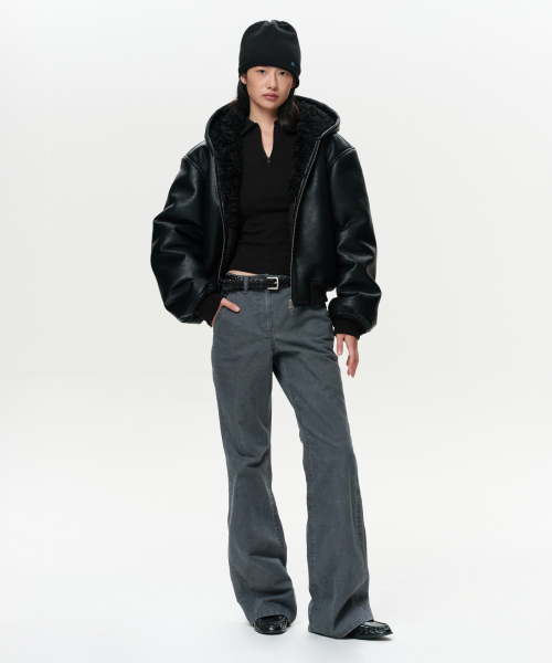 ERA(エラ)の「WOMEN ERA ウォッシュドフレアワークパンツ - ヴィンテージグレー(その他パンツ・レディース・その他・SMALL/MEDIUM)」の6枚目の写真