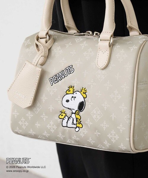 russet(ラシット)の「《PEANUTS×russet》ナイロンジャガードミニボストンバッグ(ボストンバッグ・レディース・ホワイト系その他/ブラウン/ネイビー・FREE)」の11枚目の写真