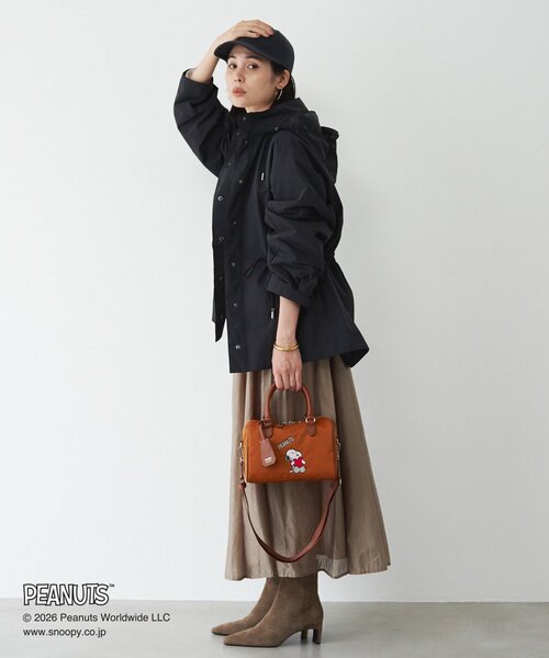 russet(ラシット)の「《PEANUTS×russet》ナイロンジャガードミニボストンバッグ(ボストンバッグ・レディース・ホワイト系その他/ブラウン/ネイビー・FREE)」の16枚目の写真