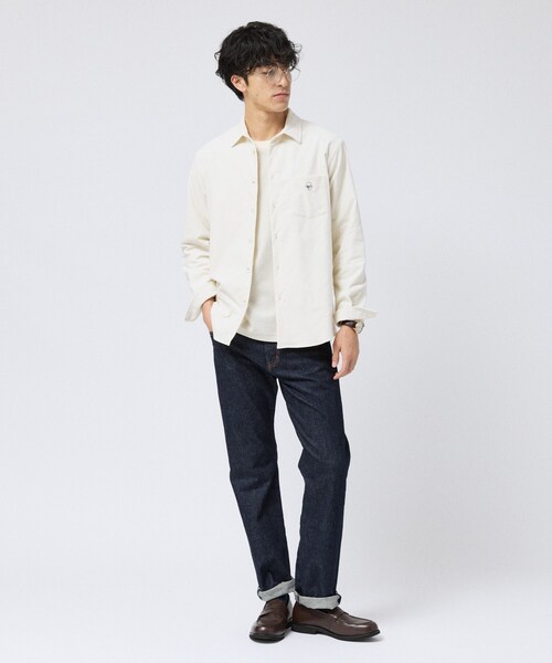 TAKEO KIKUCHI(タケオキクチ)の「ストレッチ コーデュロイ シャツ(シャツ/ブラウス・メンズ・ネイビー/オフホワイト/ブルー/ブラウン系その他/ベビーピンク・04/01/02/03)」の9枚目の写真