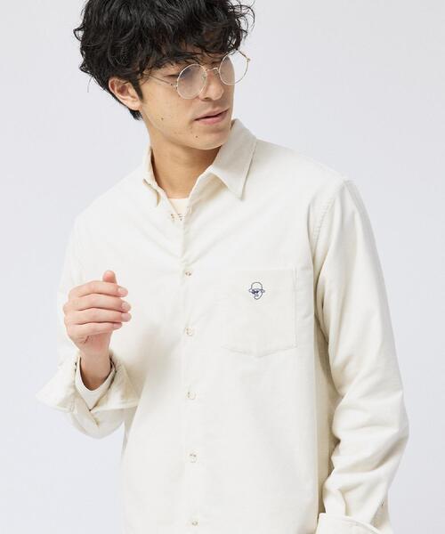 TAKEO KIKUCHI(タケオキクチ)の「ストレッチ コーデュロイ シャツ(シャツ/ブラウス・メンズ・ネイビー/オフホワイト/ブルー/ブラウン系その他/ベビーピンク・04/01/02/03)」の10枚目の写真