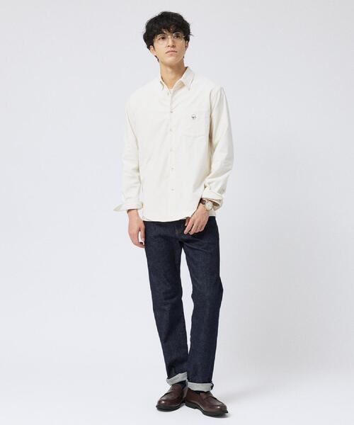 TAKEO KIKUCHI(タケオキクチ)の「ストレッチ コーデュロイ シャツ(シャツ/ブラウス・メンズ・ネイビー/オフホワイト/ブルー/ブラウン系その他/ベビーピンク・04/01/02/03)」の11枚目の写真
