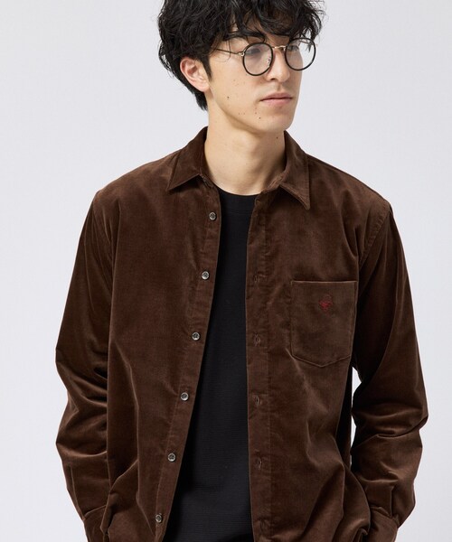 TAKEO KIKUCHI(タケオキクチ)の「ストレッチ コーデュロイ シャツ(シャツ/ブラウス・メンズ・ネイビー/オフホワイト/ブルー/ブラウン系その他/ベビーピンク・04/01/02/03)」の14枚目の写真