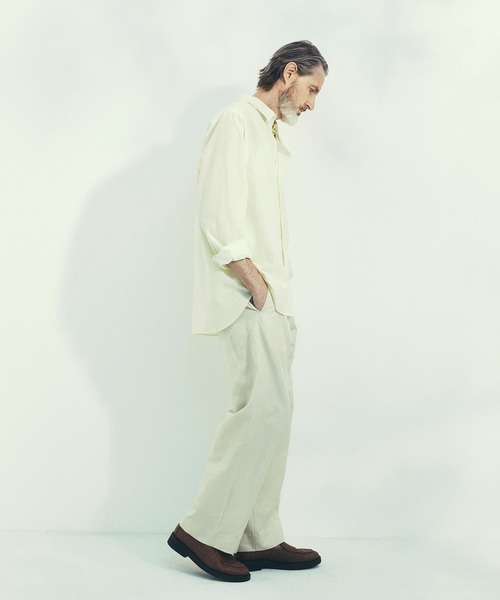 THE TOKYO(ザトウキョウ)の「【SILKα/シルクアルファ】SILK α Chino Trouther(スラックス・メンズ・ブラック/ベージュ・48/46)」の4枚目の写真