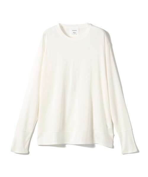 SHIPS(シップス)の「【SHIPS別注】assiette:〈手洗い可能〉ヴィンテージ 天竺 長袖(Tシャツ/カットソー・レディース・ホワイト/ブラック・ONE SIZE)」の1枚目の写真