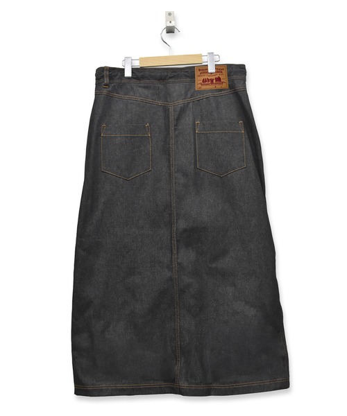 BEDSIDEDRAMA（ベットサイドドラマ）の「WRAP JEANS APRON（スカート・レディース・インディゴブルー/ブラック・1）」の17枚目の写真