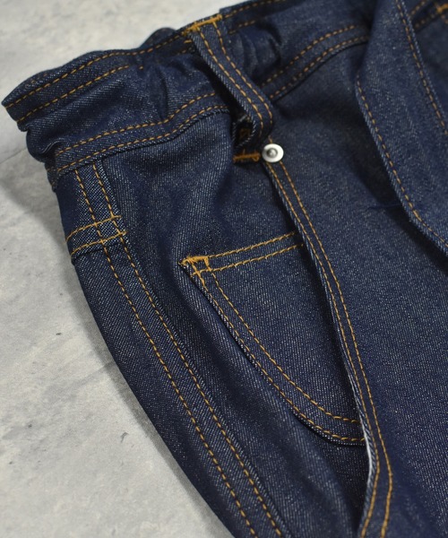 BEDSIDEDRAMA（ベットサイドドラマ）の「WRAP JEANS APRON（スカート・レディース・インディゴブルー/ブラック・1）」の12枚目の写真